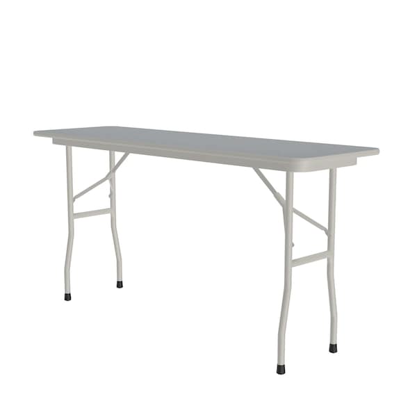 Rectangle Commerical Folding Utility Table, High Pressure Laminate Top, Gray Granite